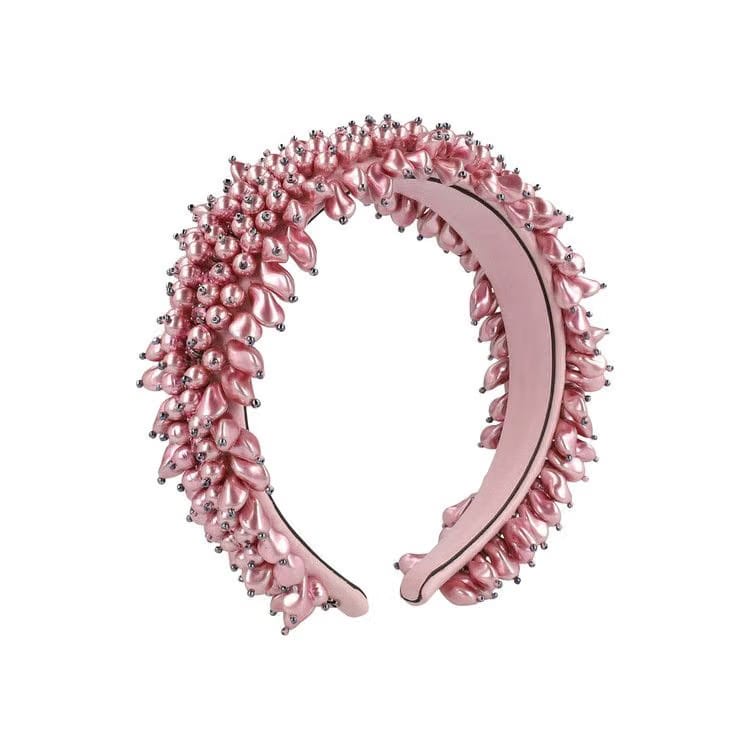 Gucci Beaded Headband Pink
