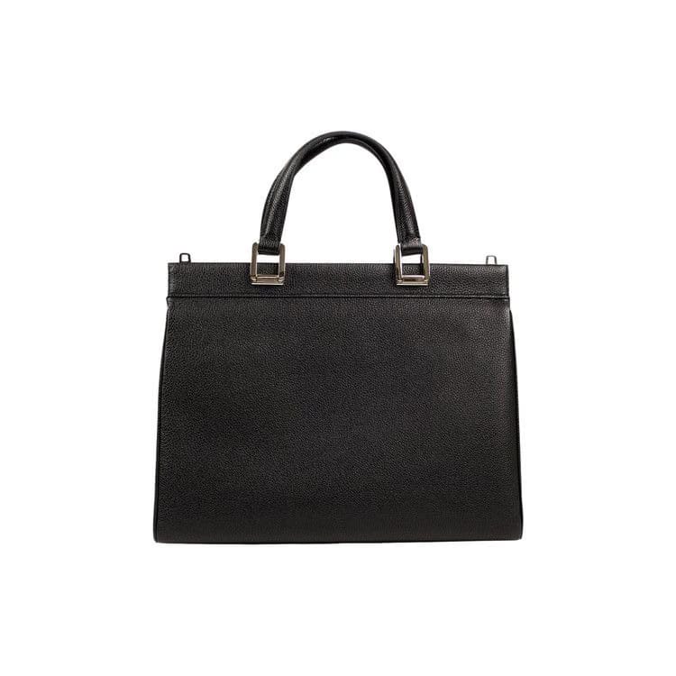 Gucci Zumi Grainy Leather Medium Top Handle Bag Black