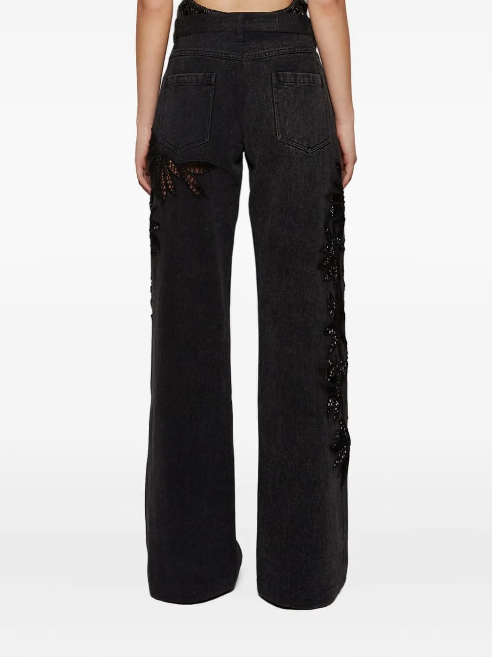 Stulla floral-lace jeans