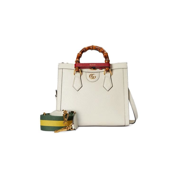 Gucci Diana Small Tote Bag White