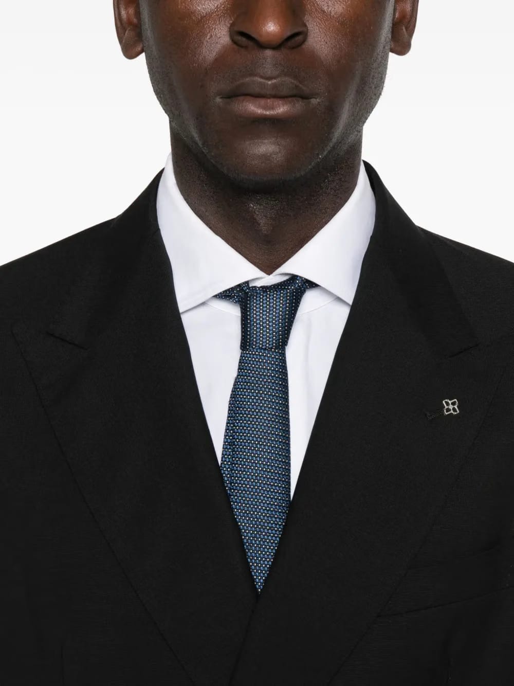 double-breasted wool suit