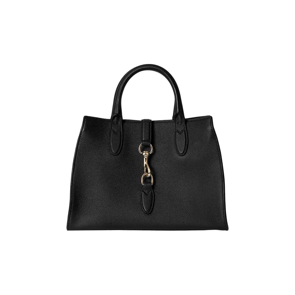 Gucci Medium Tote Bag With Hook Closure Black
