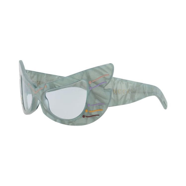 Gucci Cat Eye-Frame Acetate Sunglasses Light Blue