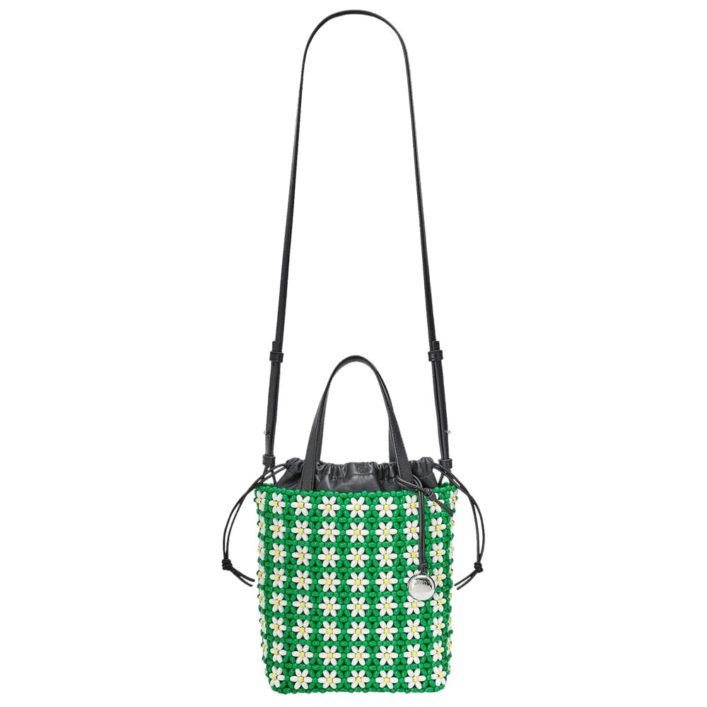 Loewe Mini Tote Bag Tropical Green/White