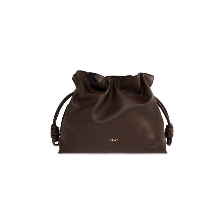 Loewe Medium Flamenco Clutch Chocolate