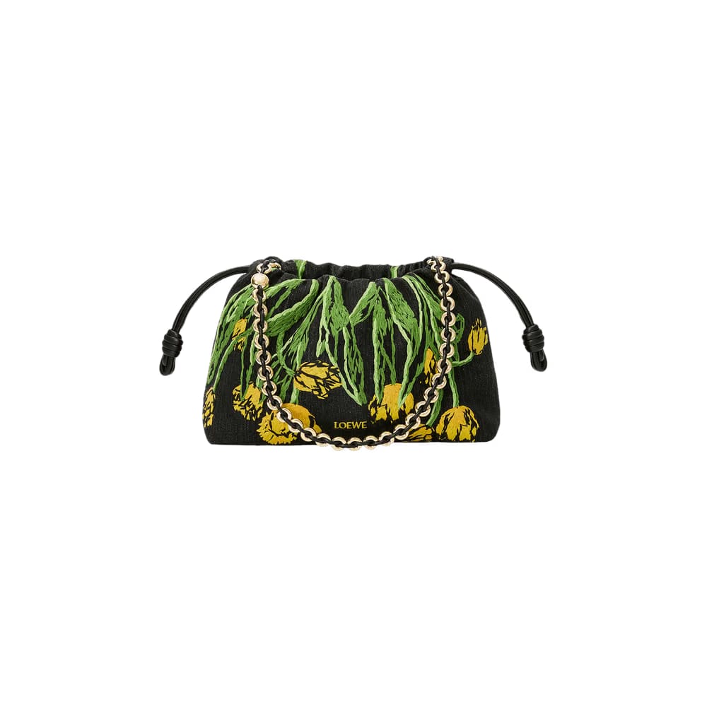 Loewe Medium Flamenco Purse Black