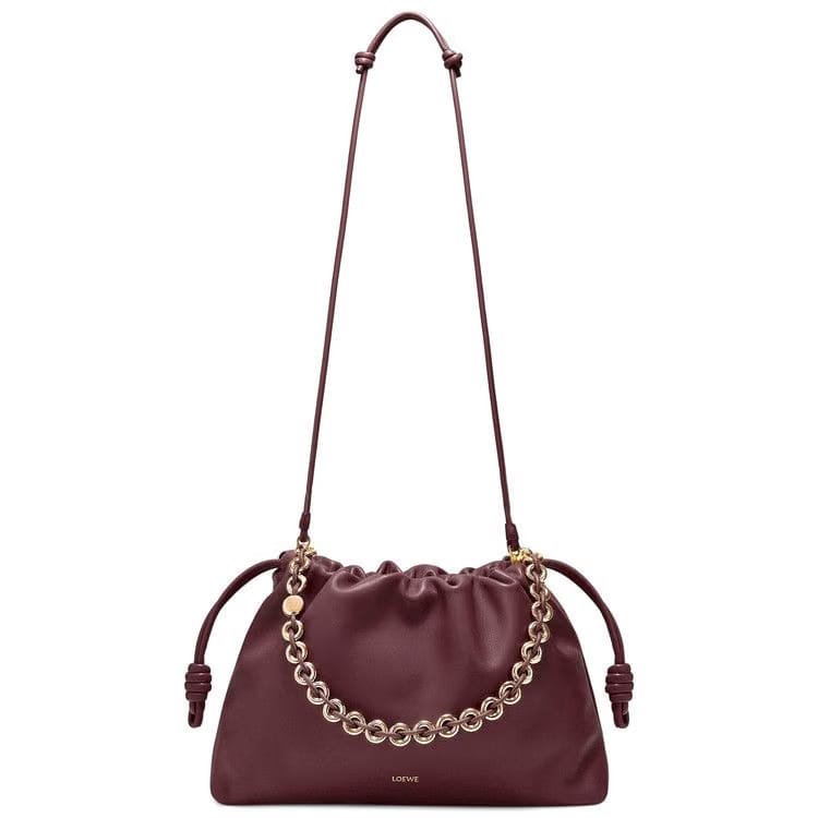Loewe Large Flamenco Bag Dark Burgundy