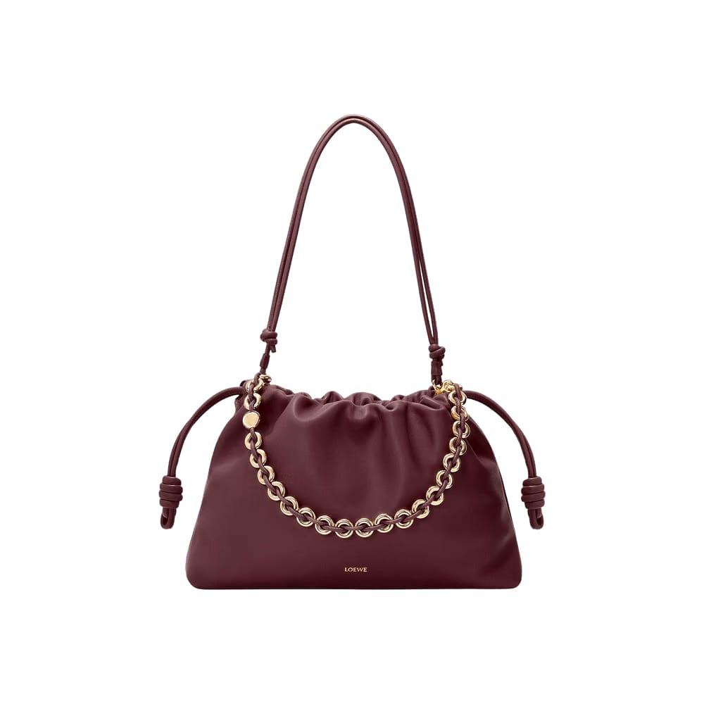 Loewe Large Flamenco Bag Dark Burgundy