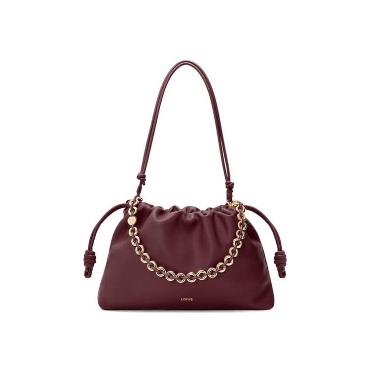 Loewe Large Flamenco Bag Dark Burgundy