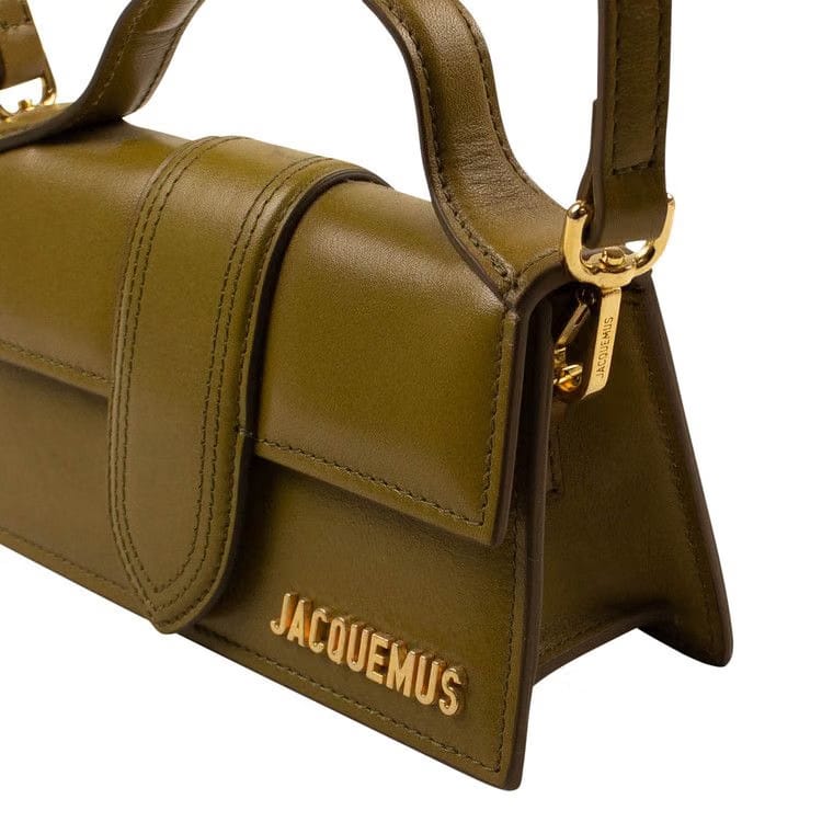 Jacquemus Le Bambino Leather Crossbody Bag Olive