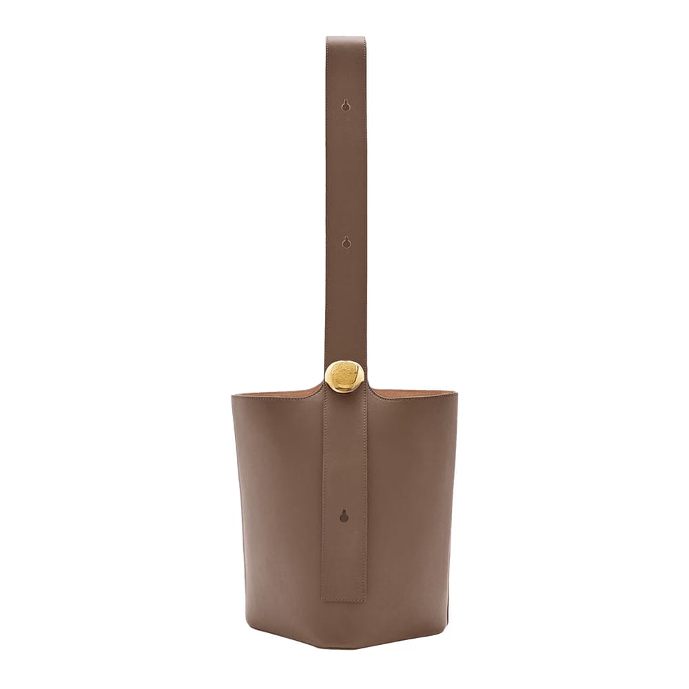Loewe Medium Pebble Bucket Bag Tundra