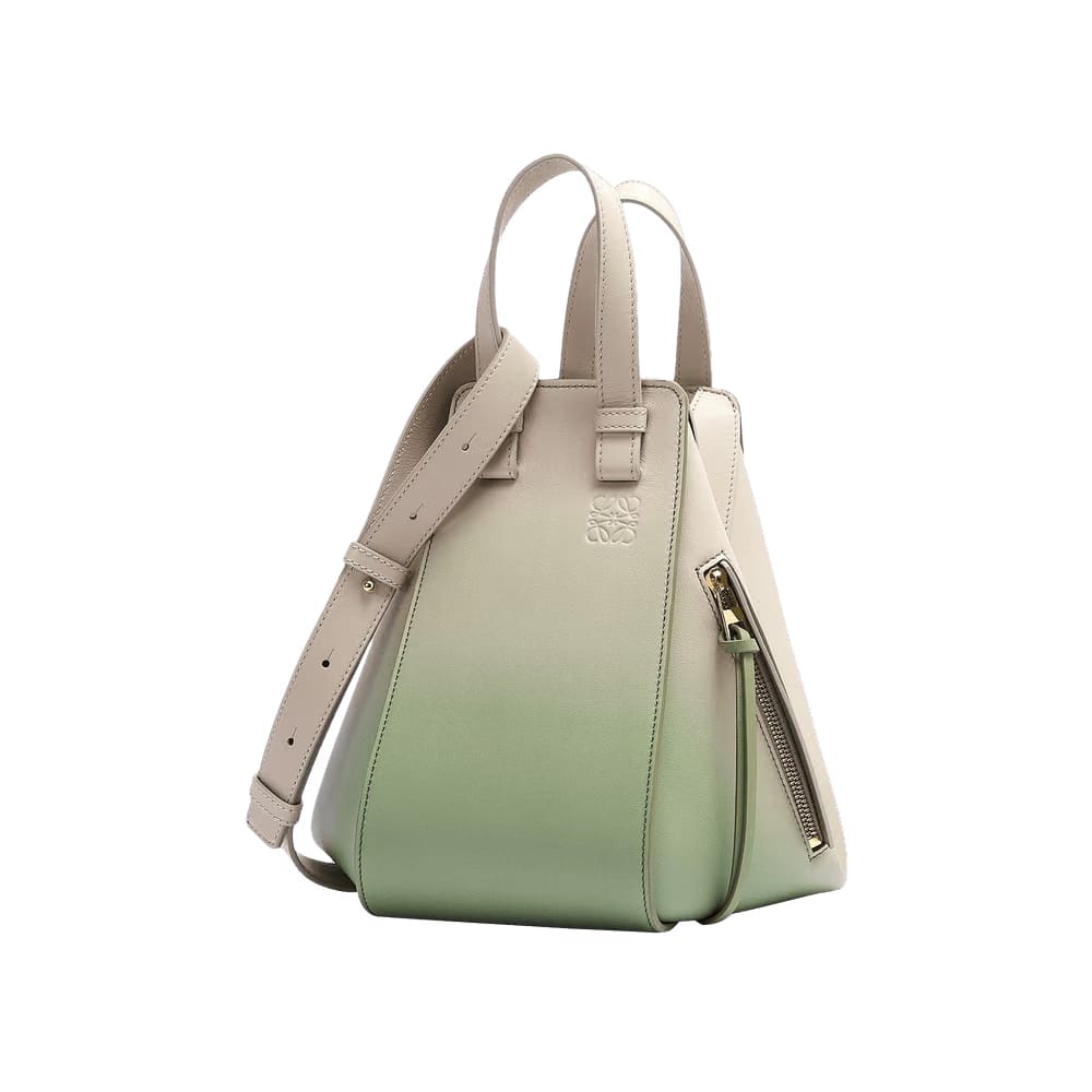 Loewe Hammock Degrade Small Bag Rosemary/Light Oat