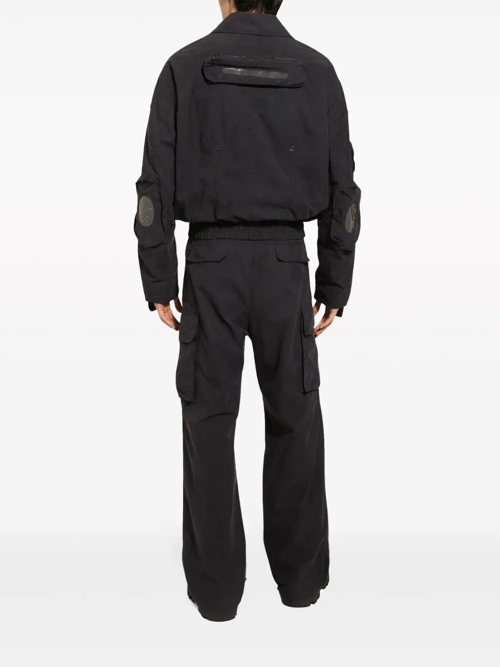 logo-plaque straight-leg cargo trousers