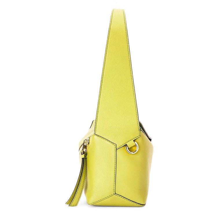 Loewe Puzzle Hobo Bag Lime Yellow