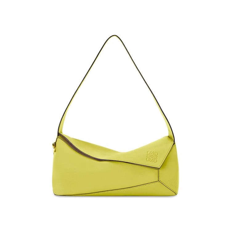 Loewe Puzzle Hobo Bag Lime Yellow