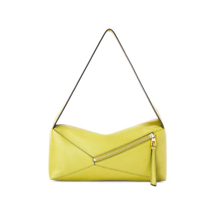 Loewe Puzzle Hobo Bag Lime Yellow