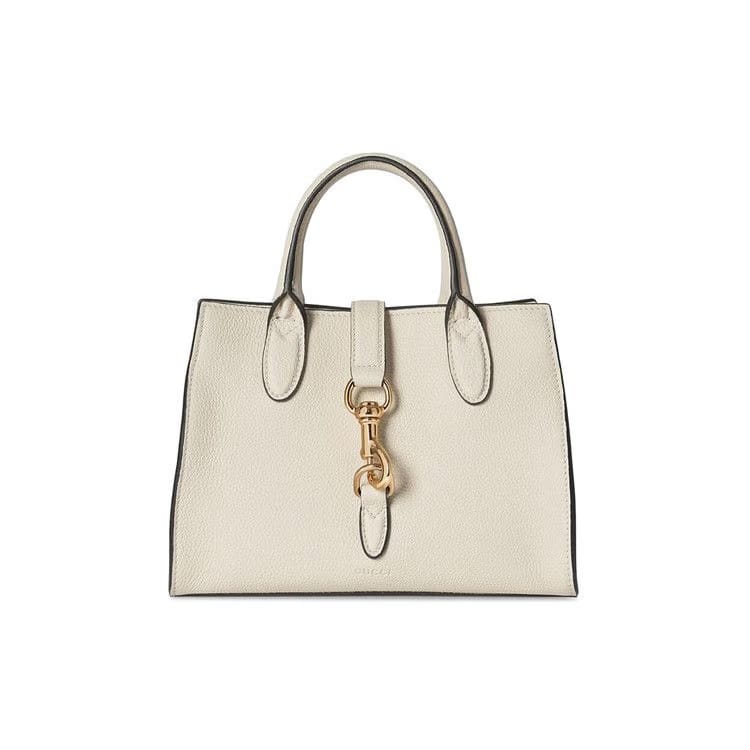 Gucci Small Tote Bag With Hook Closure New Ivory