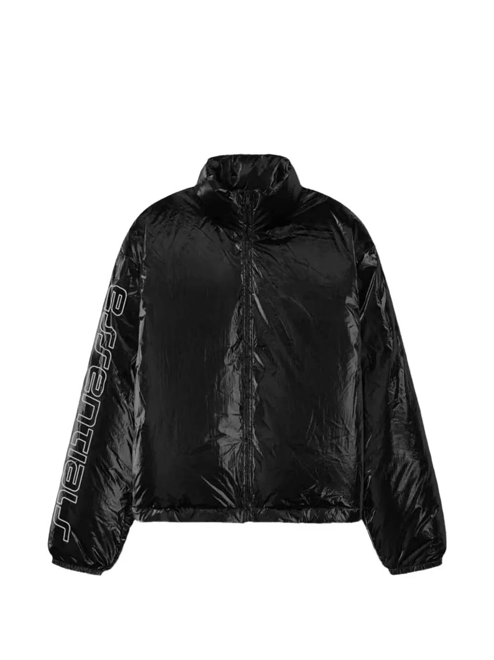 logo-sleeve jacket