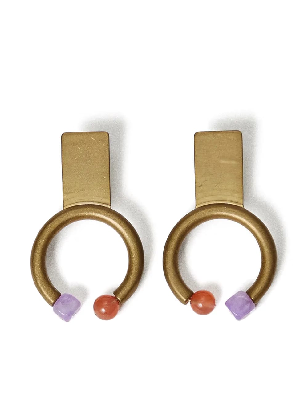 circle embellished earrings