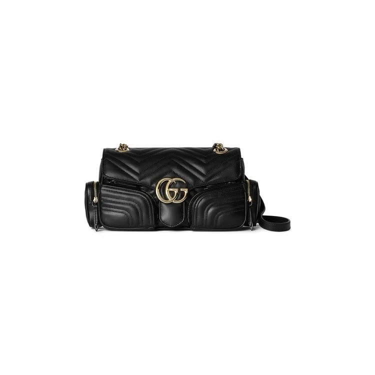 Gucci Marmont Small Multi Pocket Bag Black