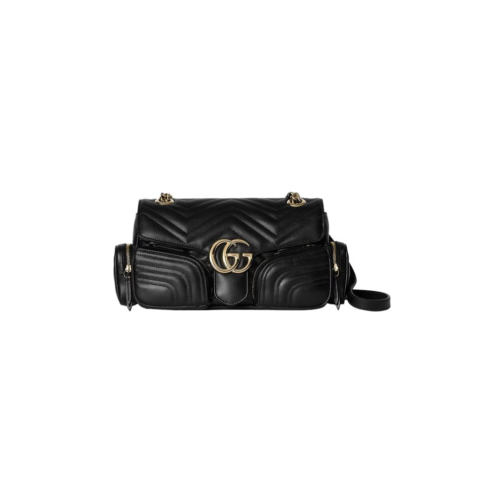 Gucci Marmont Small Multi Pocket Bag Black