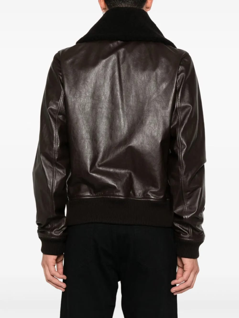 fur-collar bomber jacket