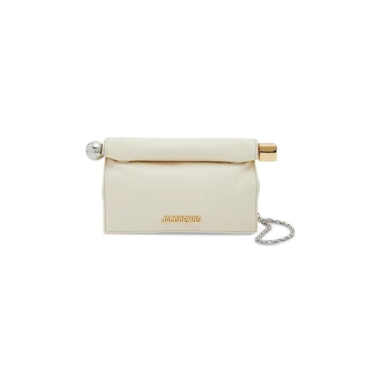 Jacquemus La Petit Pochette Rond Carre Clutch Light Ivory