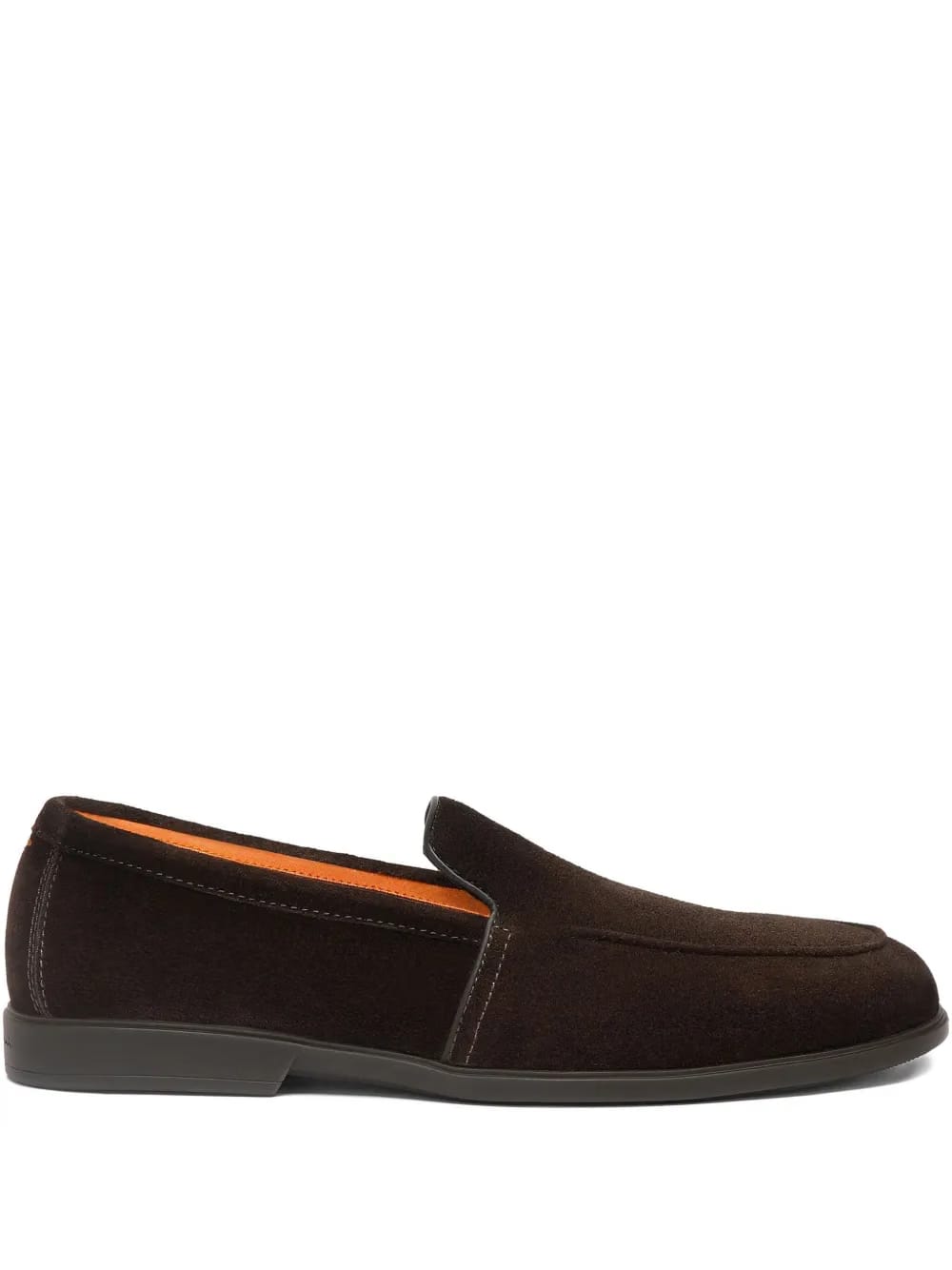 suede panelled loafers