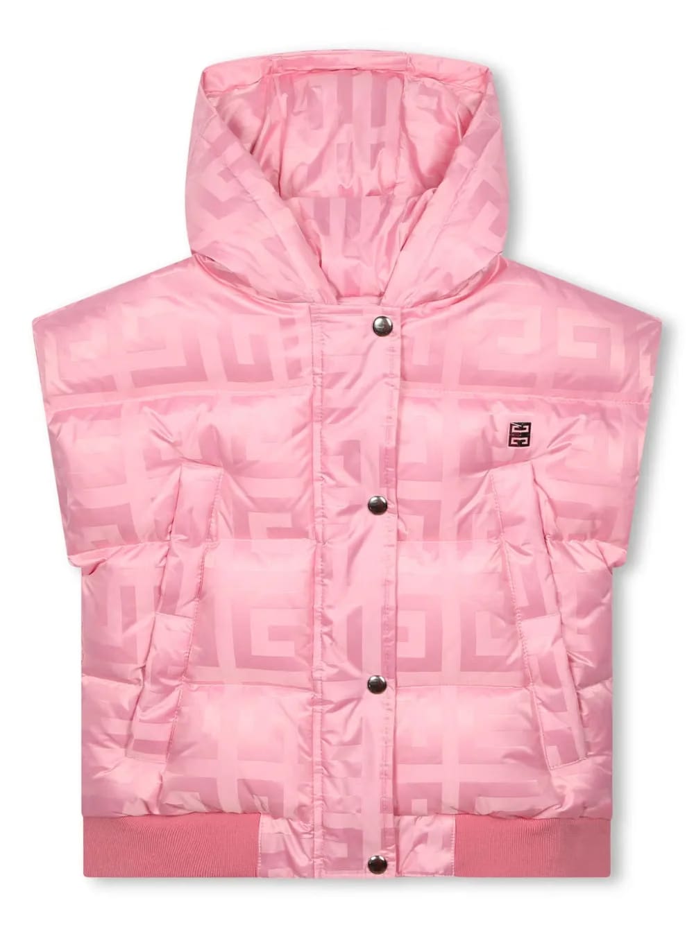 4G-jacquard down gilet