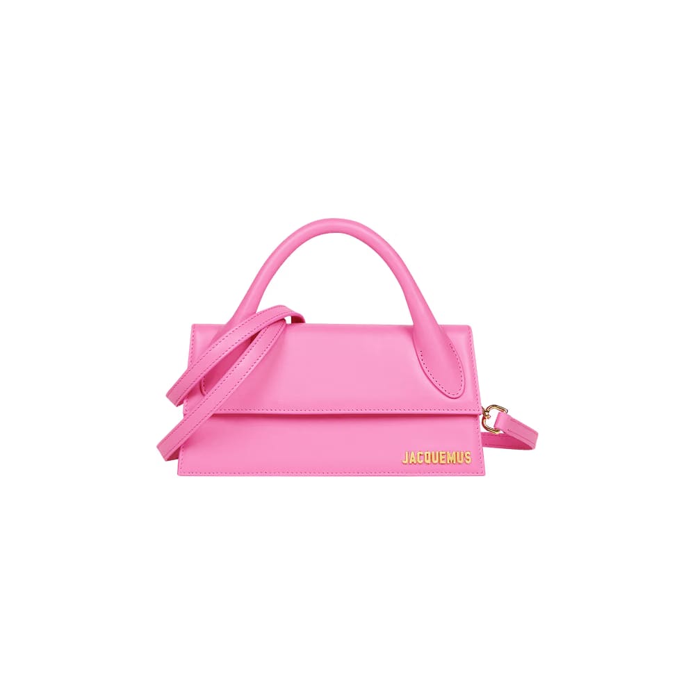 Jacquemus The Long Chiquito Smooth Leather Structured Bag Pink