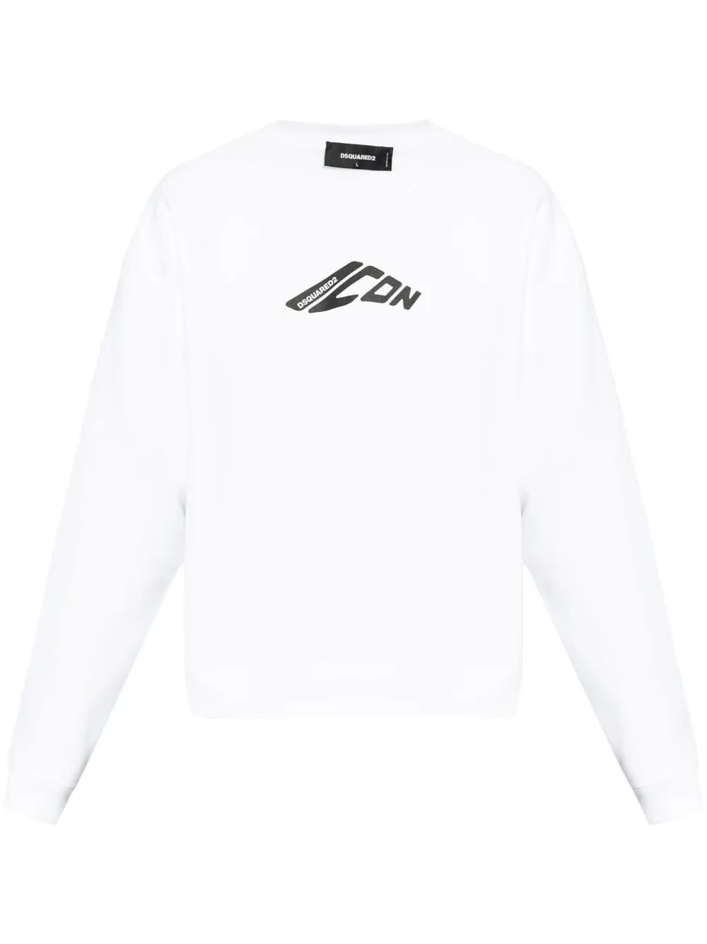 Graphic-stamp sweatshirt