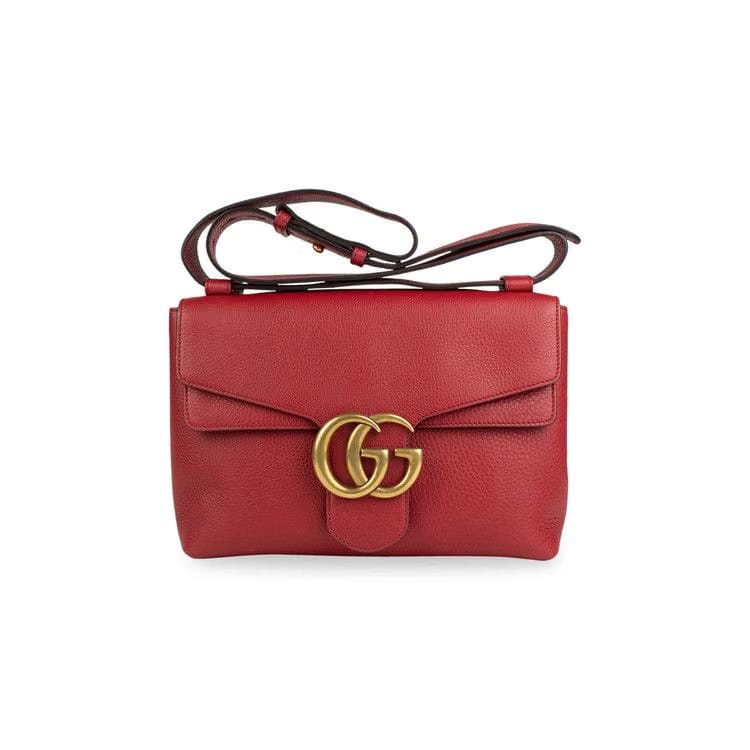 Gucci Quilted Leather GG Marmont Matelasse Belt Bag Black