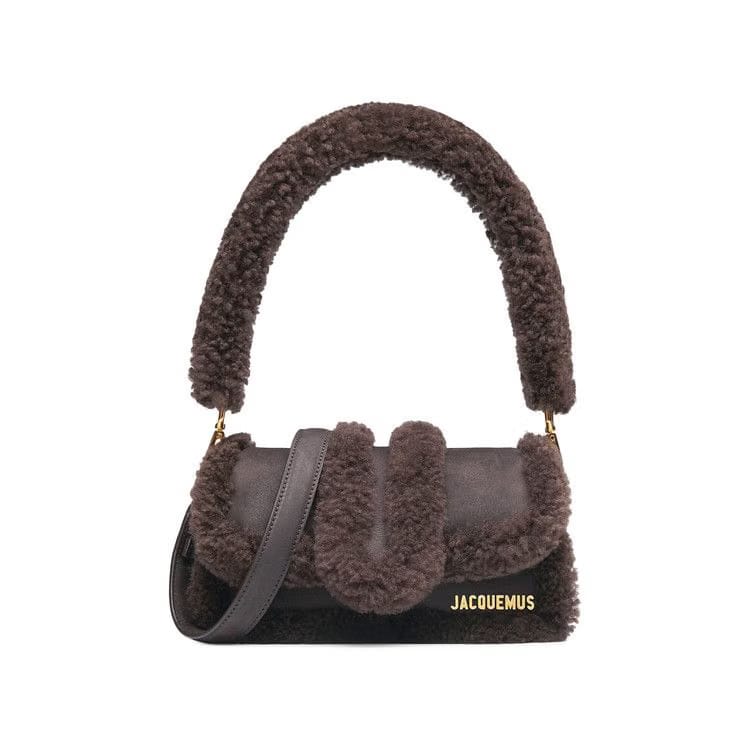 Jacquemus Le Petit Bambimou Doux Top Handle Bag Dark Brown