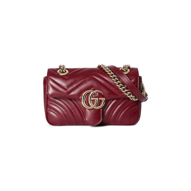 Gucci Marmont Mini Shoulder Bag Rosso Ancora