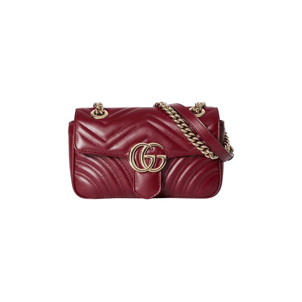 Gucci Marmont Mini Shoulder Bag Rosso Ancora