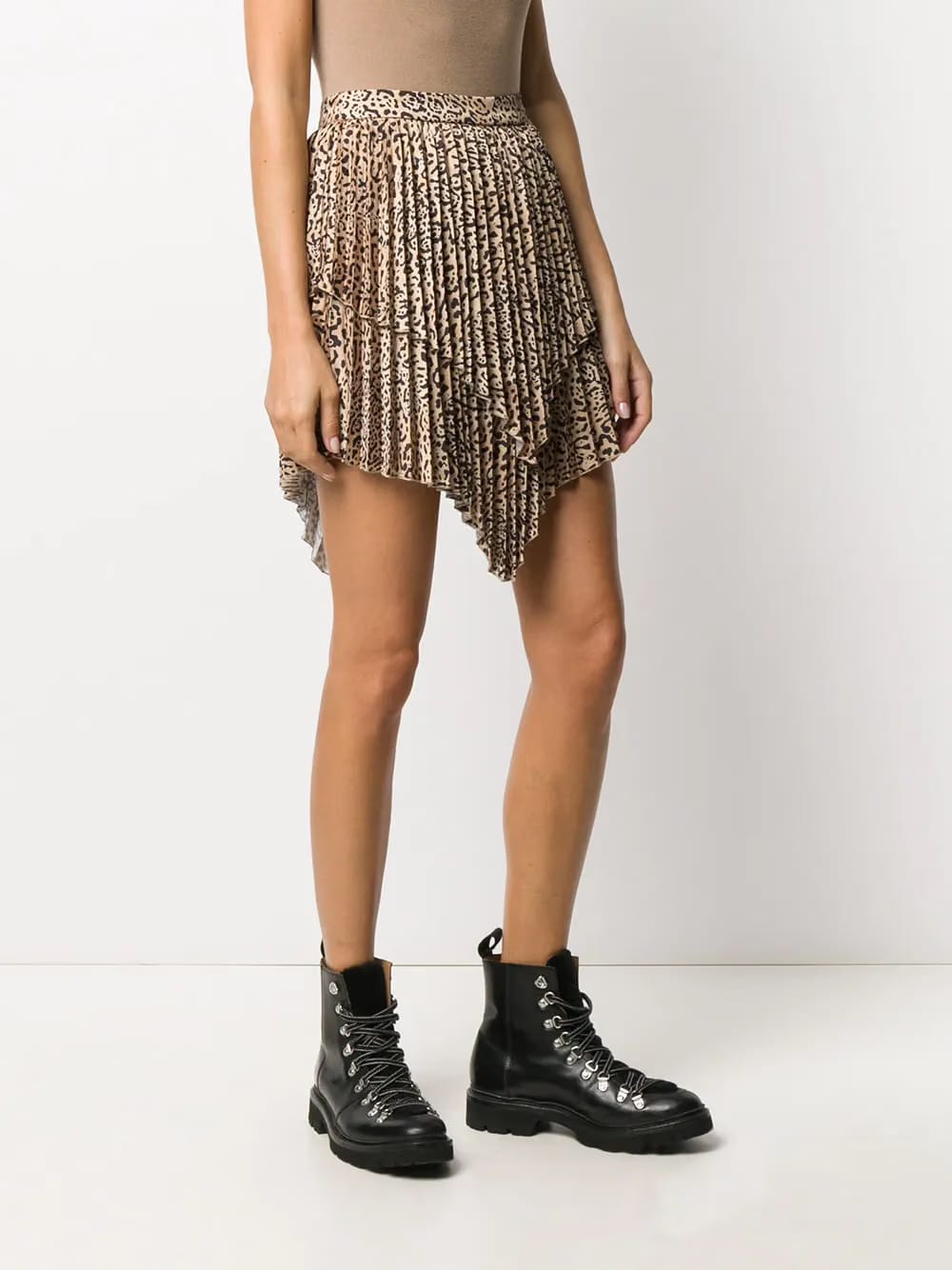 layered pleated skirt
