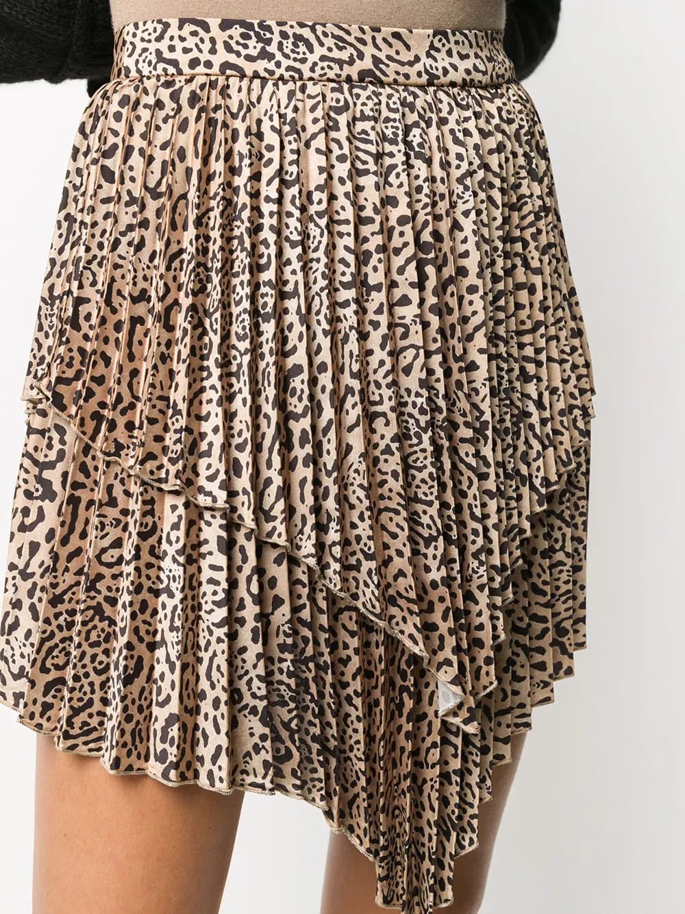 layered pleated skirt