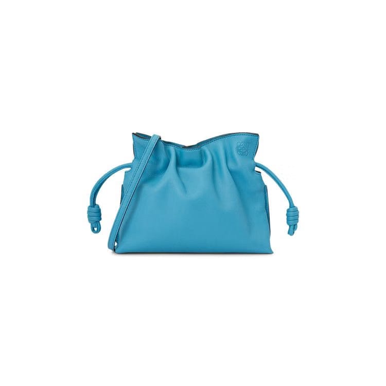 Loewe Flamenco Clutch Mini Bag Cyan