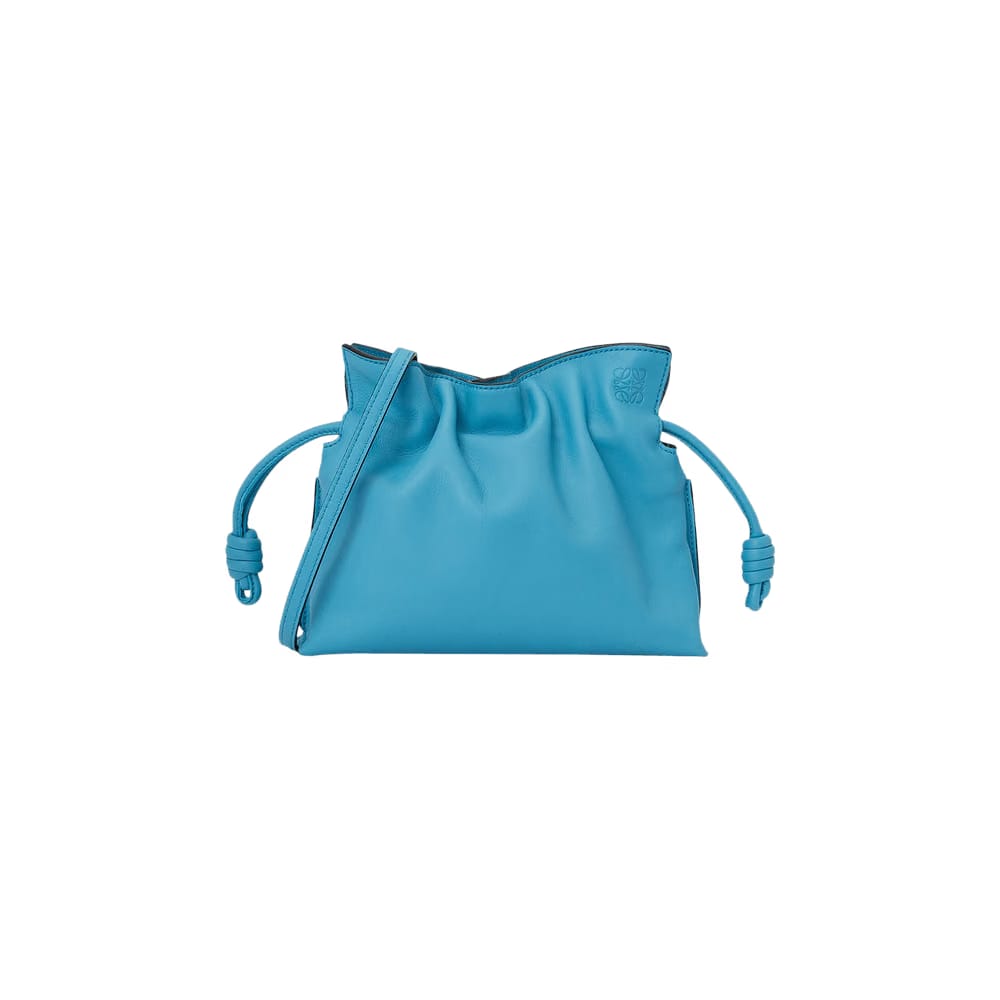 Loewe Flamenco Clutch Mini Bag Cyan