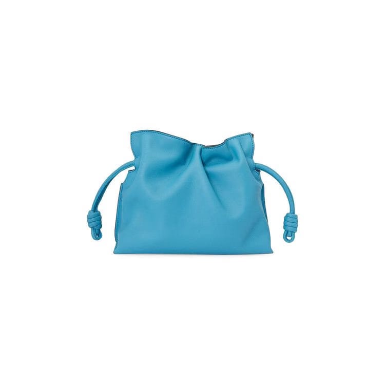 Loewe Flamenco Clutch Mini Bag Cyan