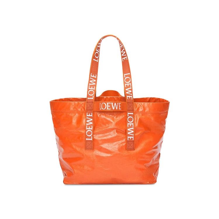 Loewe Fold Shopper Bag Orange