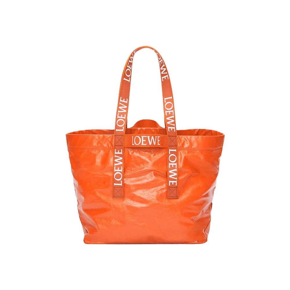 Loewe Fold Shopper Bag Orange