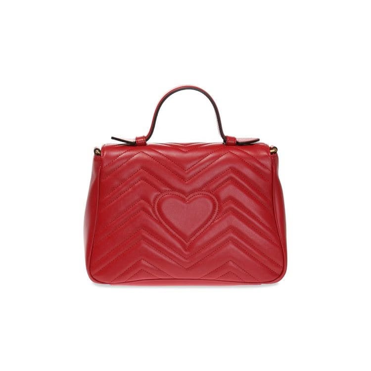 Gucci GG Marmont Small Top Handle Bag Red