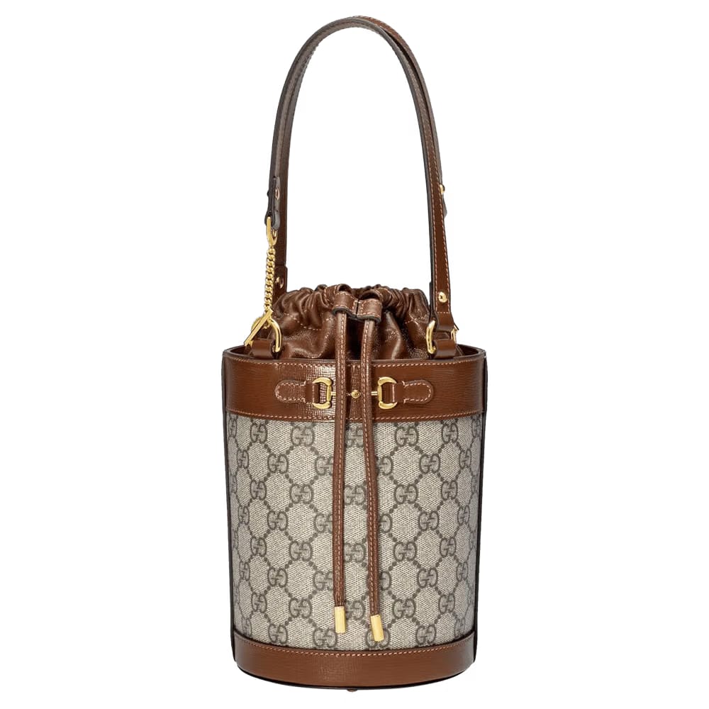 Gucci Horsebit 1955 Small Bucket Bag Beige