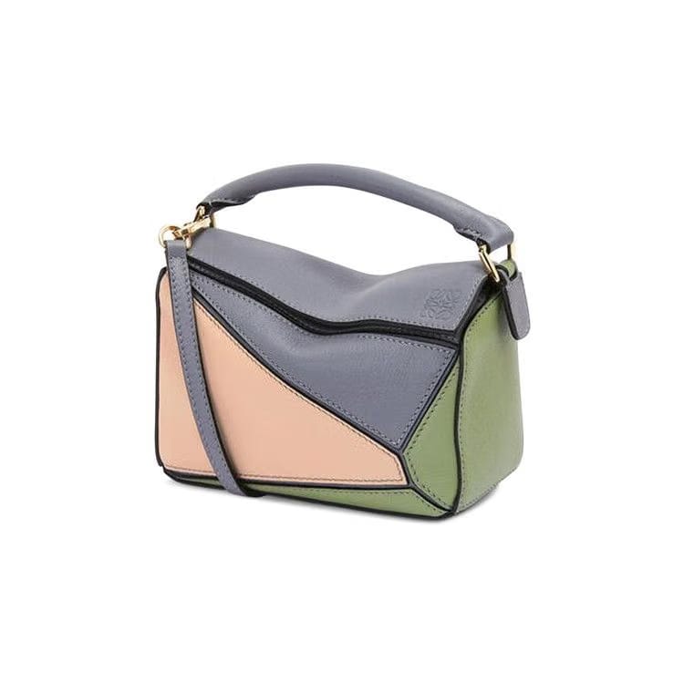 Loewe Puzzle Mini Bag Asphalt Grey/Nude