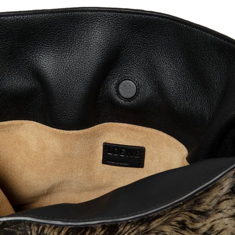 Loewe Flamenco Clutch Bag Dark Khaki Green