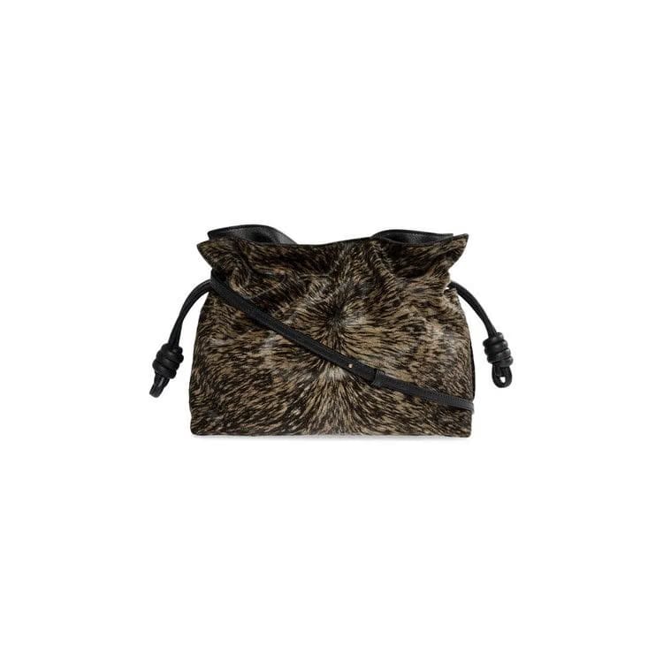 Loewe Flamenco Clutch Bag Dark Khaki Green