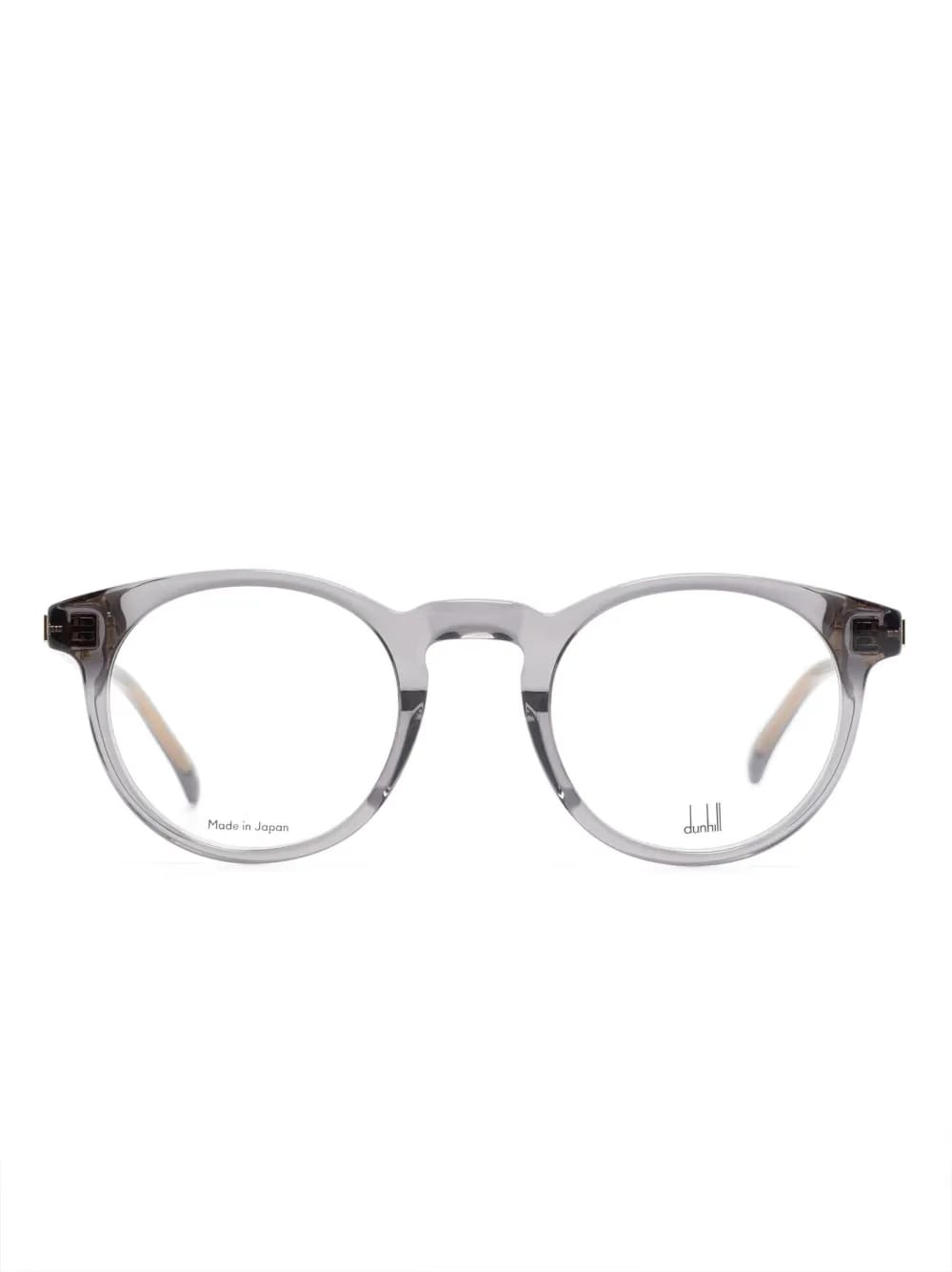metallic-finish round-frame glasses