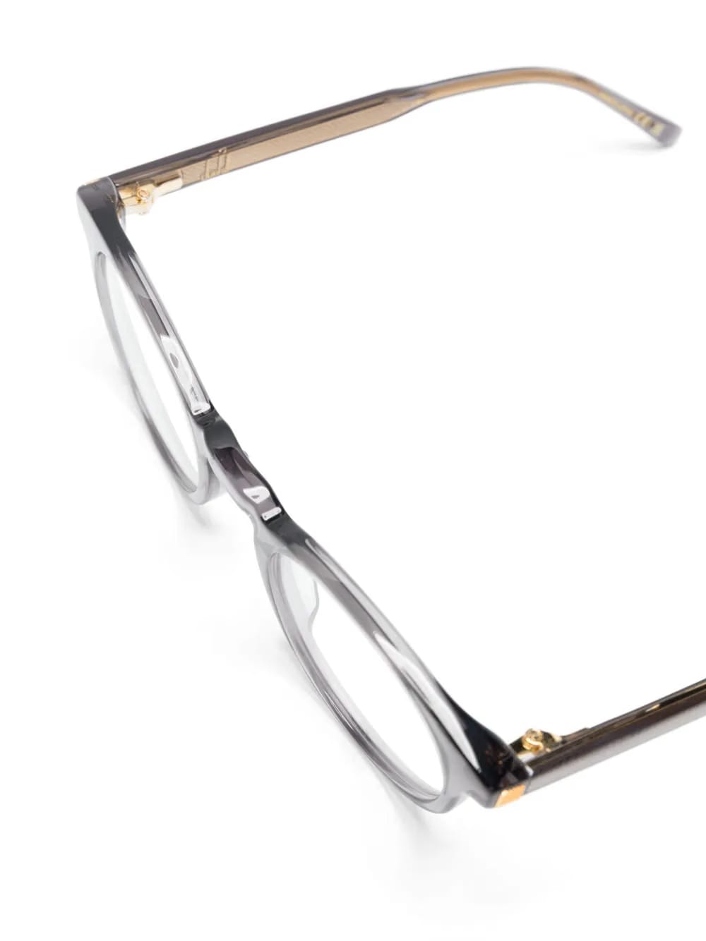 metallic-finish round-frame glasses