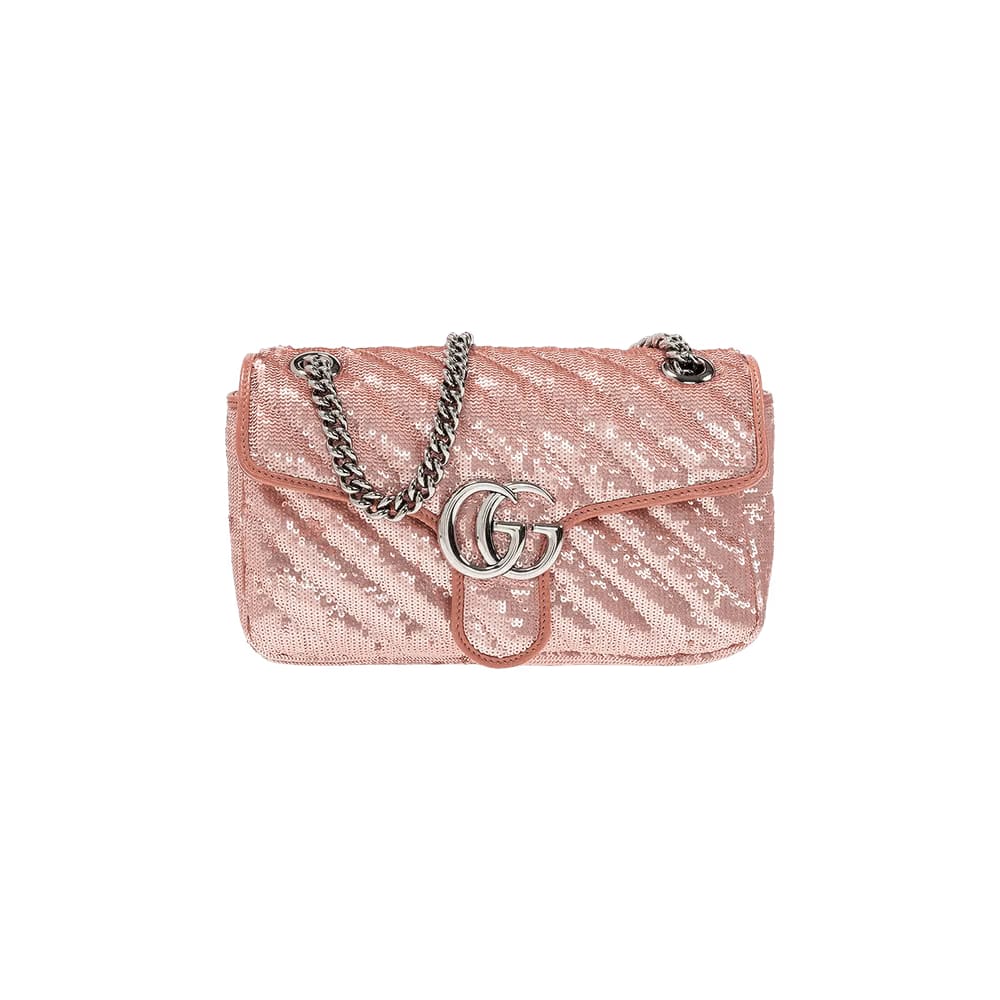 Gucci GG Marmont Quilted Shoulder Bag Pink/Purple
